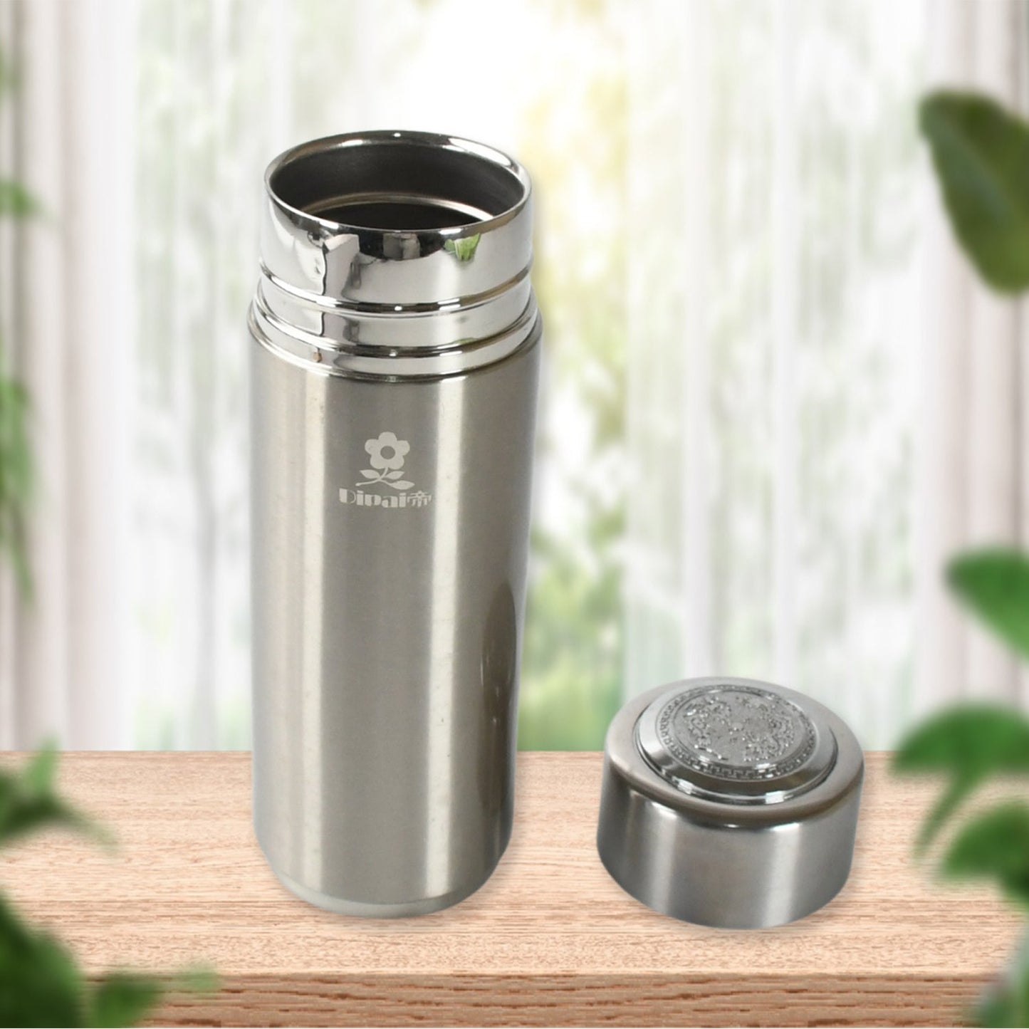 Vacuum Insulation Cup with Lid, Stainless Steel, Hot & Cold Water Bottle Coffee, Double Walled Carry Flask for Travel, Home, Office (1 Pc)