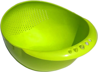 Virgin Rice Bowl Durable Plastic Strainer, Water Strainer | Vegetable & Fruits Washing Bowl