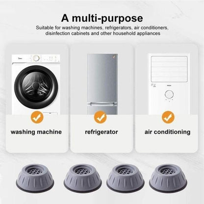 4657 Washer Dryer Anti Vibration Pads with Suction Cup Feet 