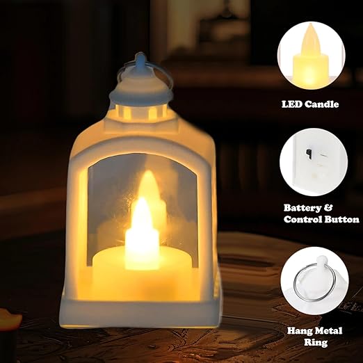 Led Light Lantern (Laltain) Lamp (2 Pc)