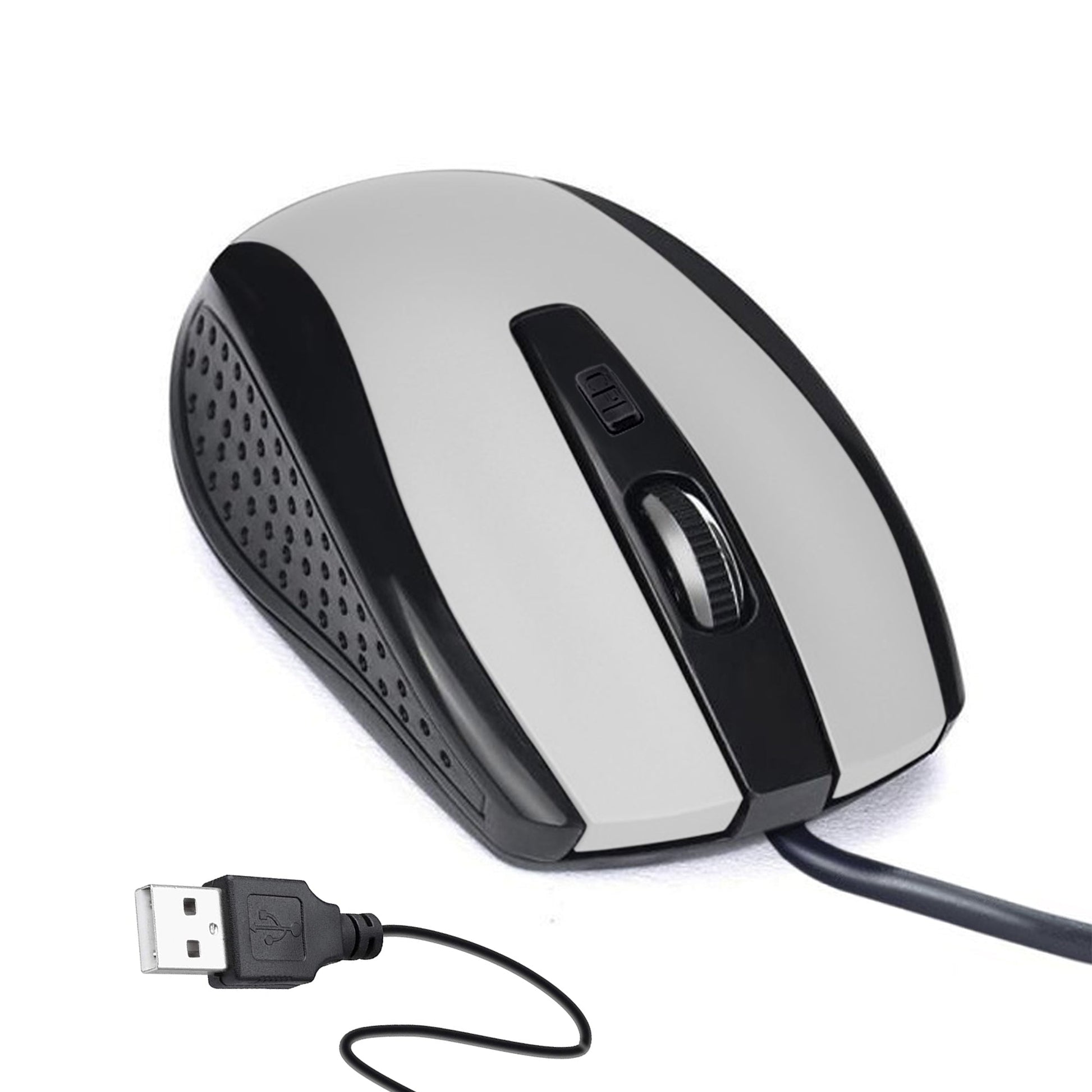 1423 Wired Mouse for Laptop and Desktop Computer PC With Faster Response Time (Silver) 