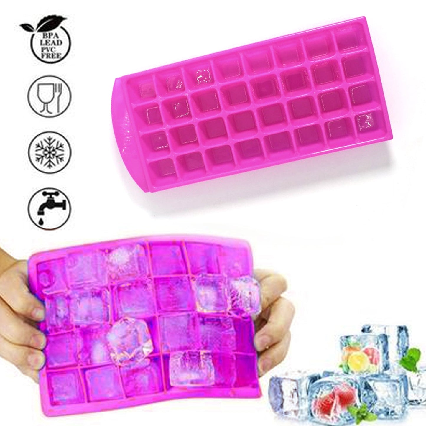 2795 32 Cavity Ice Tray For Making And Creating Ice Cubes Easily. 