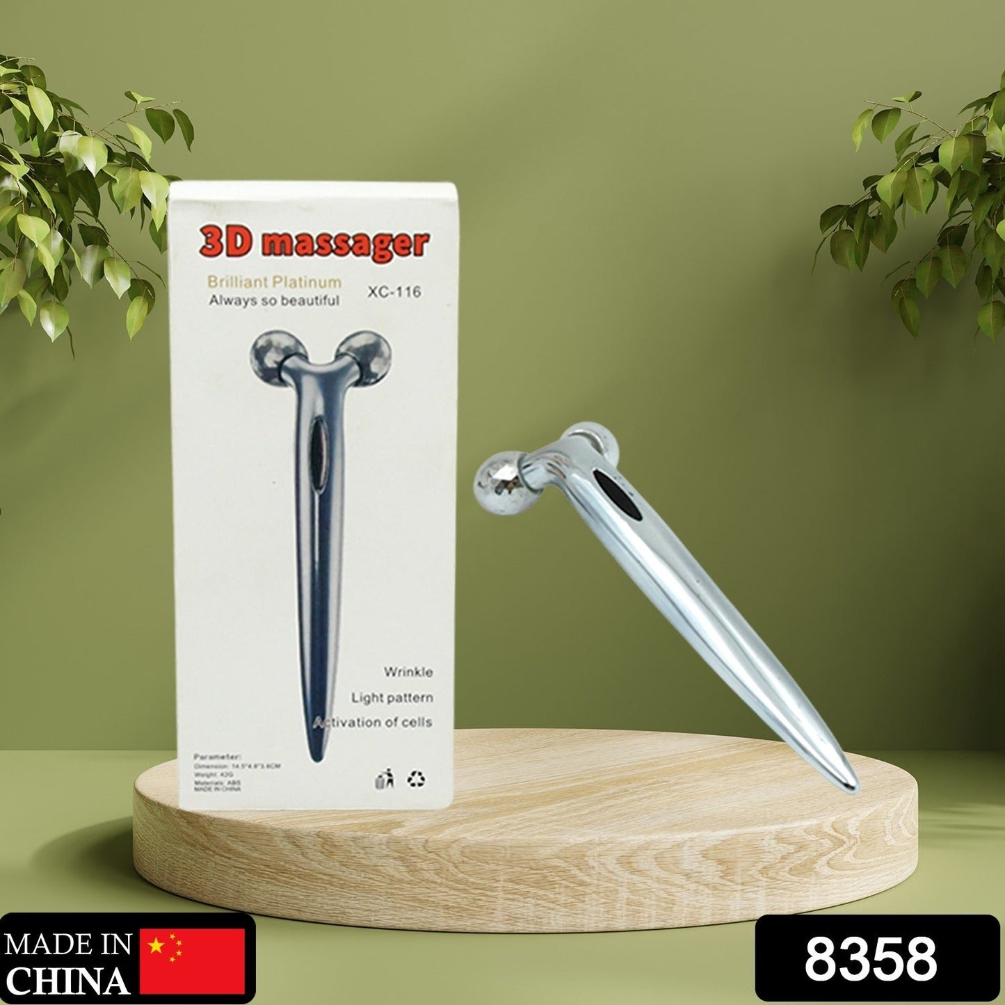 360 Degree Facial Roller, designed for face lifting and skin tightening, improves blood circulation and reduces puffiness.