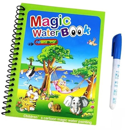 Magic Water Coloring Book with Magic Pen(pack of 4)